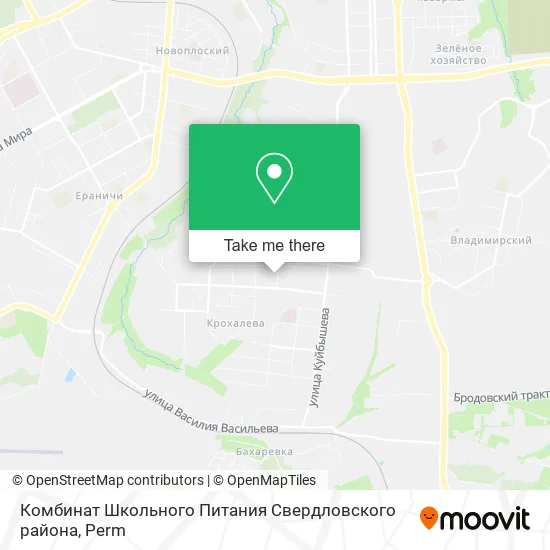 Комбинат Школьного Питания Свердловского района map