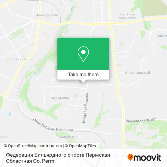 Федерация Бильярдного спорта Пермская Областная Оо map