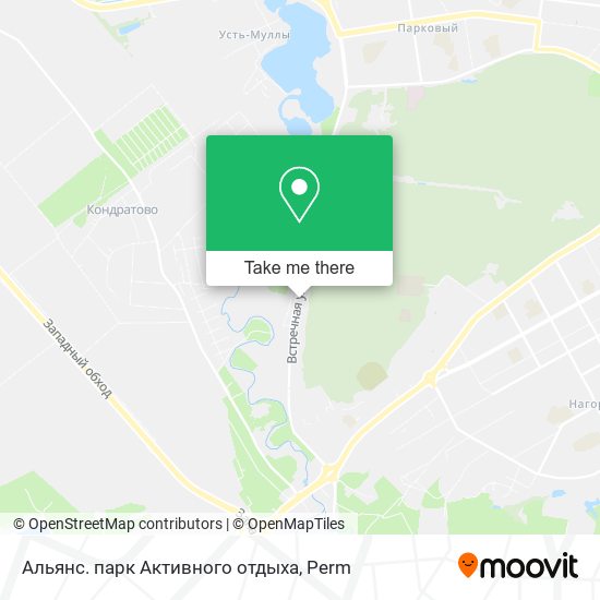 Альянс. парк Активного отдыха map