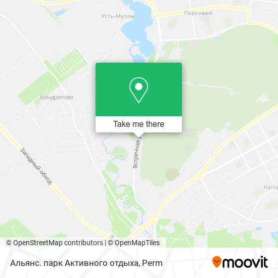 Альянс. парк Активного отдыха map