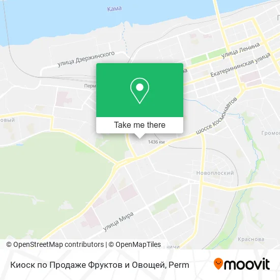Киоск по Продаже Фруктов и Овощей map