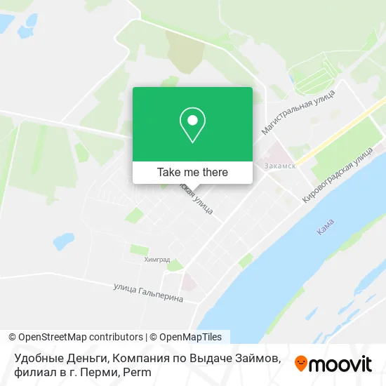 Удобные Деньги, Компания по Выдаче Займов, филиал в г. Перми map