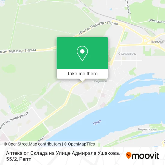 Аптека от Склада на Улице Адмирала Ушакова, 55 / 2 map
