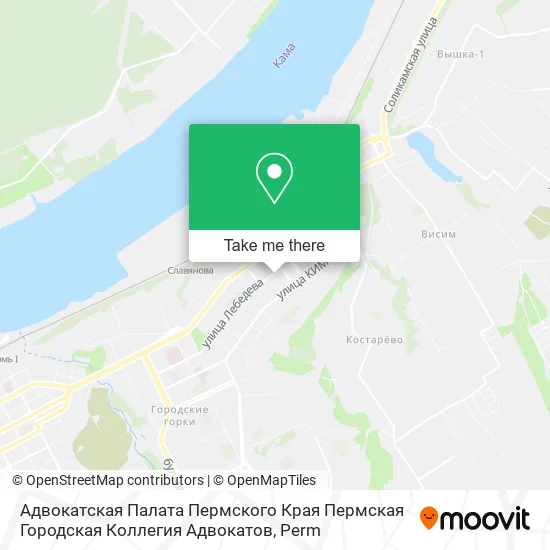 Адвокатcкая Палата Пермского Края Пермская Городская Коллегия Адвокатов map