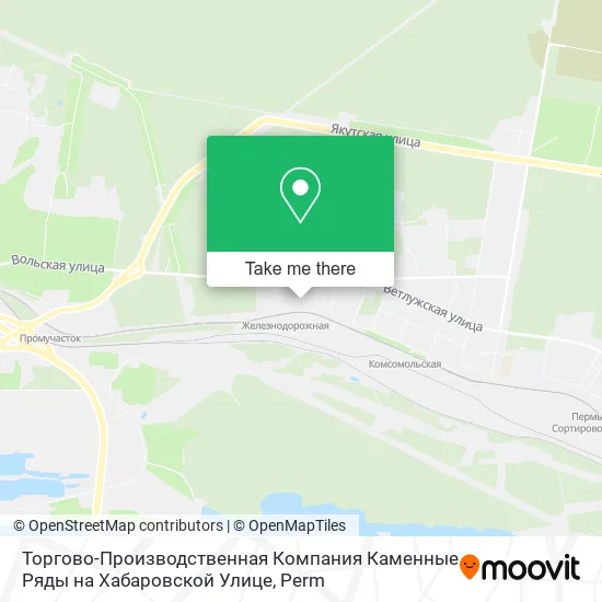 Торгово-Производственная Компания Каменные Ряды на Хабаровской Улице map