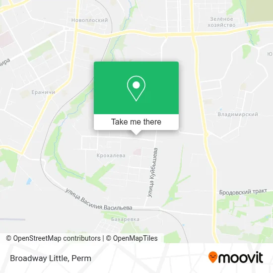 Broadway Little map