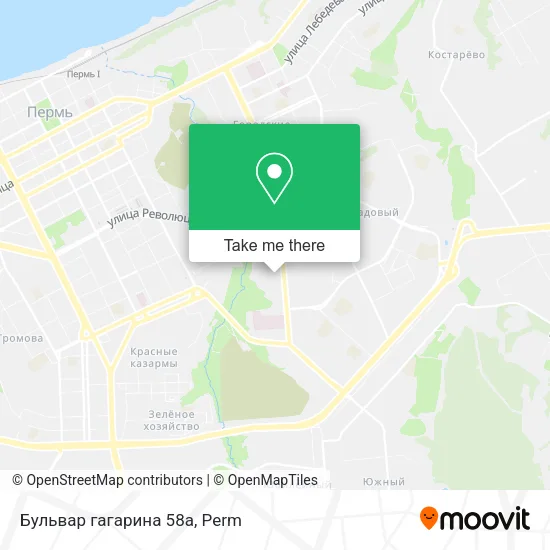 Бульвар гагарина 58а map