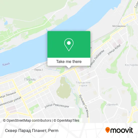 Сквер Парад Планет map