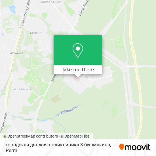 городская детская поликлиника 3 бушмакина map