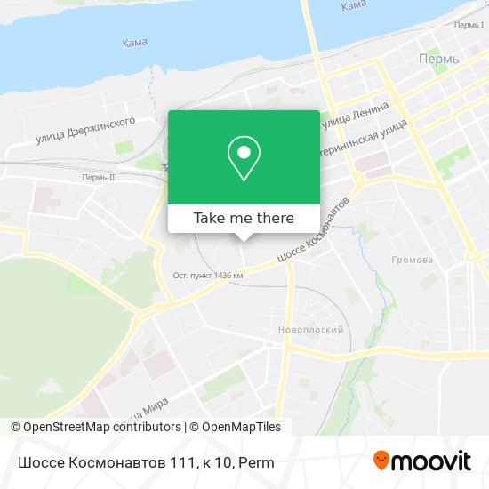 Шоссе Космонавтов 111, к 10 map