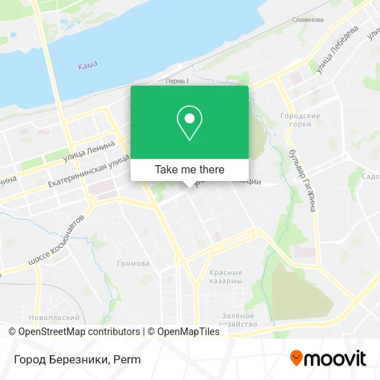 Город Березники map