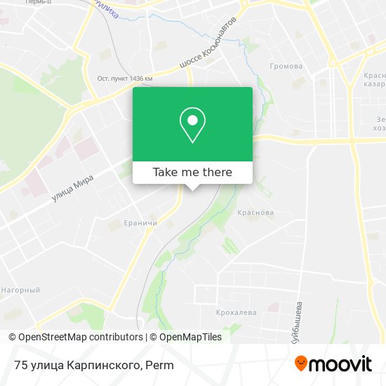 75 улица Карпинского map
