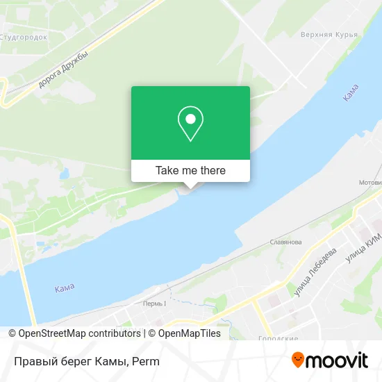 Правый берег Камы map