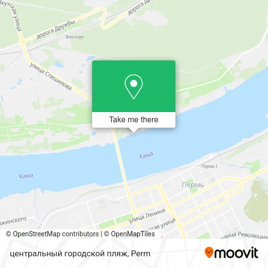 центральный городской пляж map