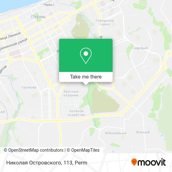Николая Островского, 113 map