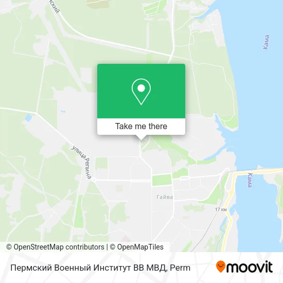 Пермский Военный Институт ВВ МВД map