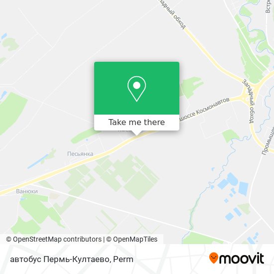 автобус Пермь-Култаево map