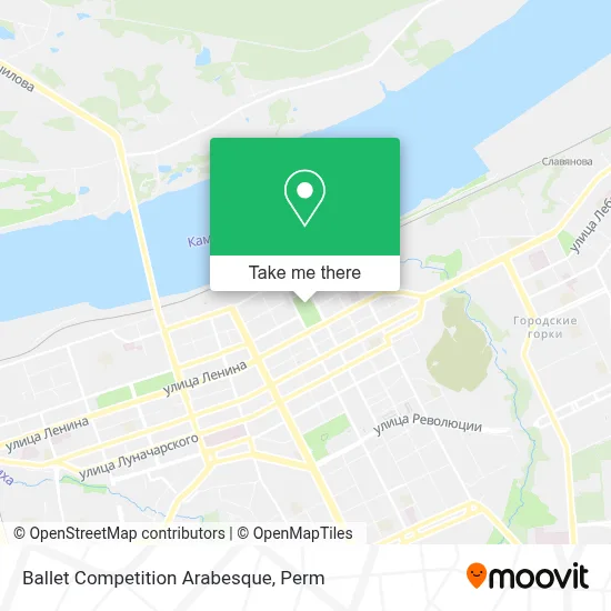Ballet Competition Arabesque map