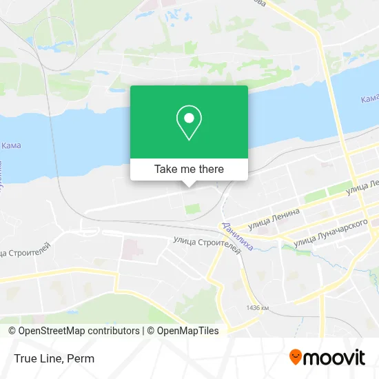 True Line map