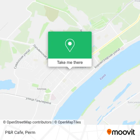P&R Cafe map