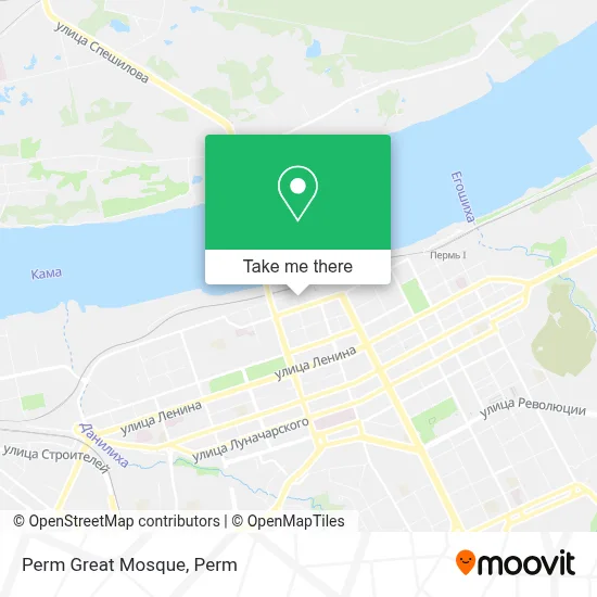 Perm Great Mosque map
