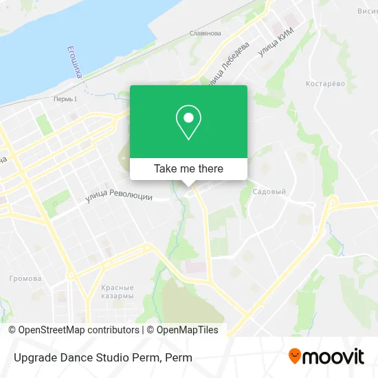 Upgrade Dance Studio Perm map