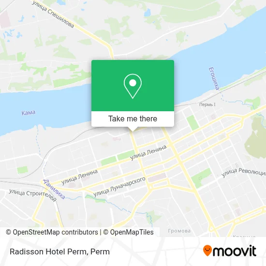 Radisson Hotel Perm map
