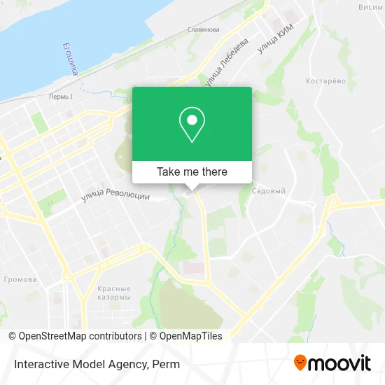 Interactive Model Agency map
