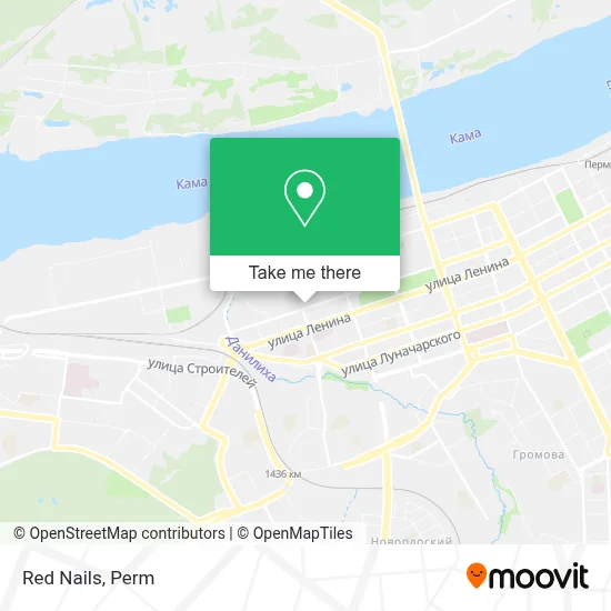Red Nails map