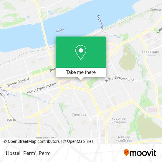 Hostel "Perm" map