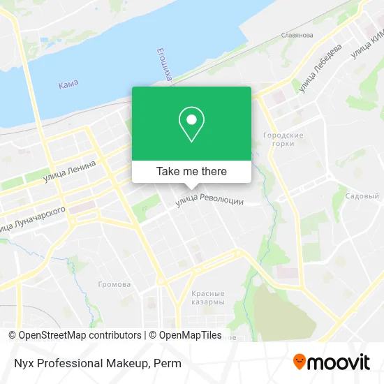 Nyx Professional Makeup map