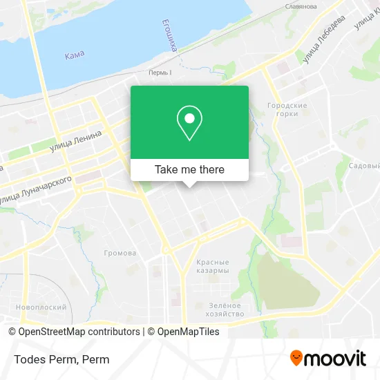 Todes Perm map