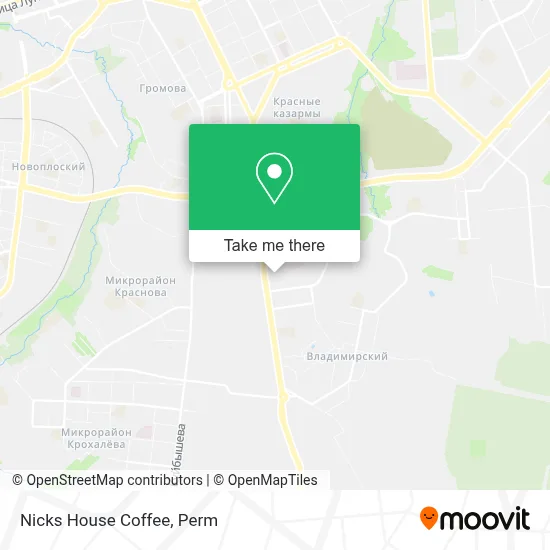 Nicks House Coffee map