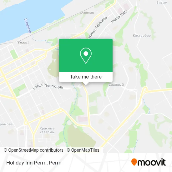 Holiday Inn Perm map