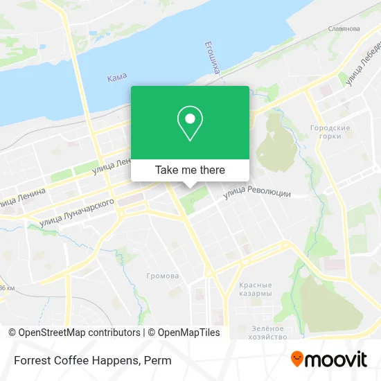 Forrest Coffee Happens map