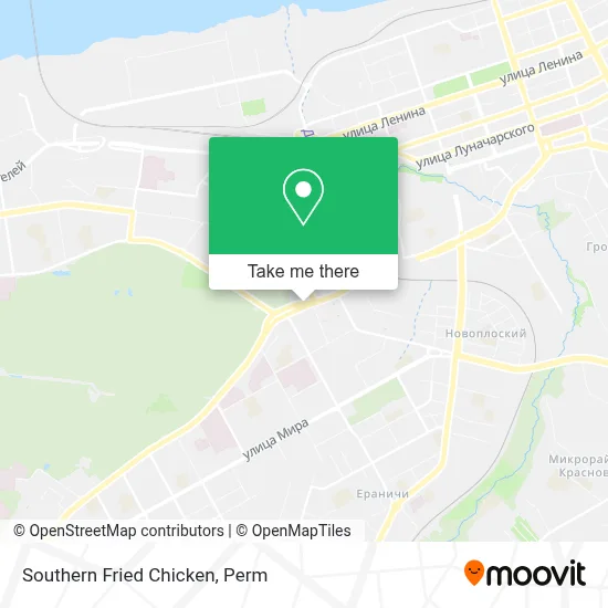 Southern Fried Chicken map