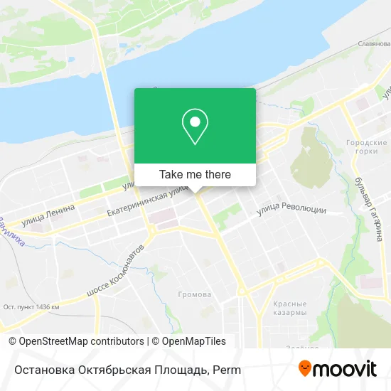 Остановка Октябрьская Площадь map