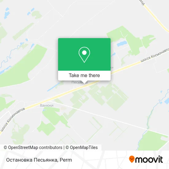 Остановка Песьянка map