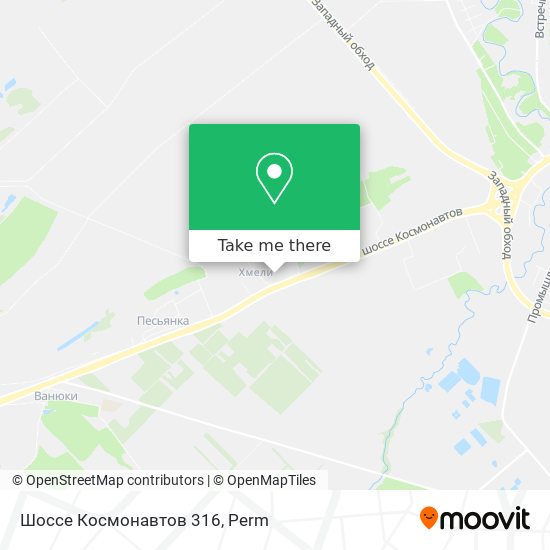 Шоссе Космонавтов 316 map