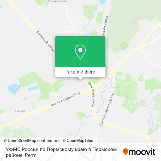УФМС России по Пермскому краю в Пермском районе map