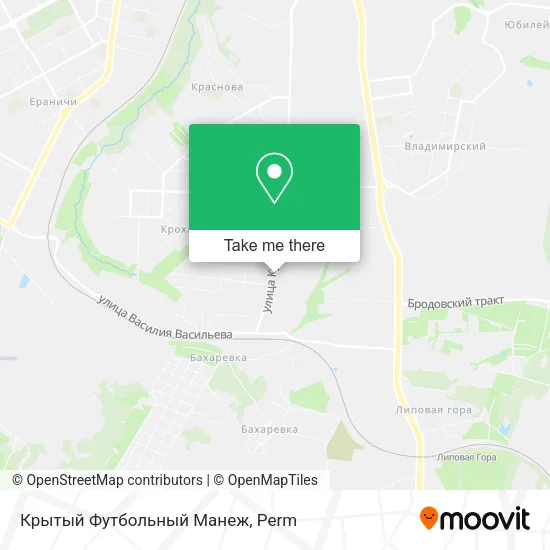 Крытый Футбольный Манеж map