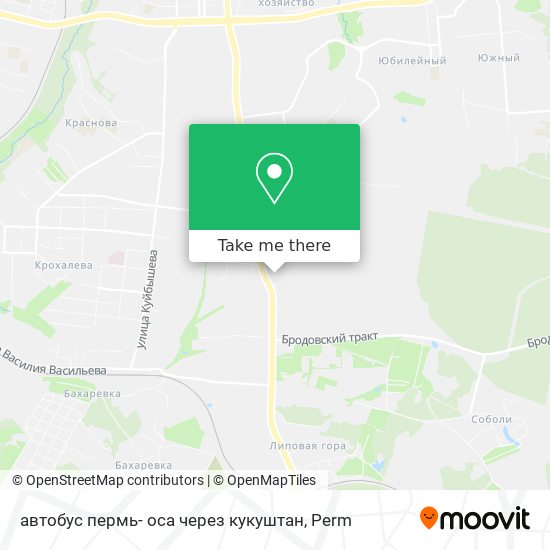 автобус  пермь- оса через кукуштан map