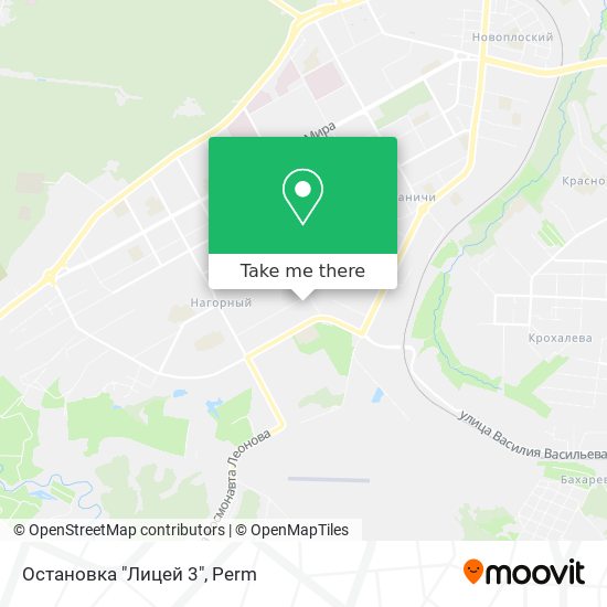 Остановка "Лицей 3" map