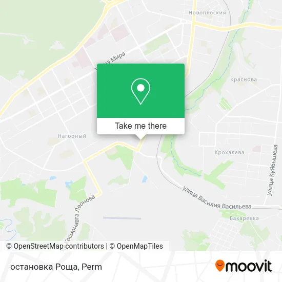 остановка Роща map