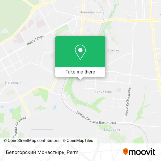 Белогорский Монастырь map