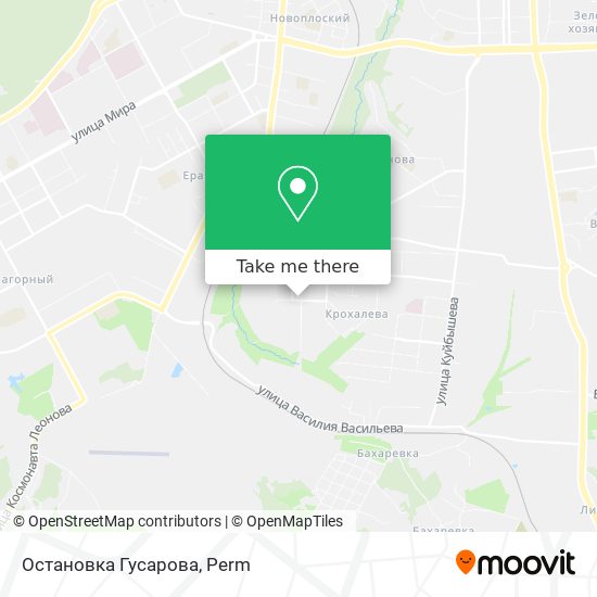 Остановка Гусарова map