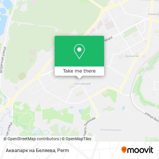 Аквапарк на Беляева map