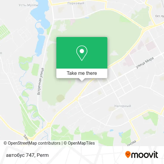 автобус 747 map