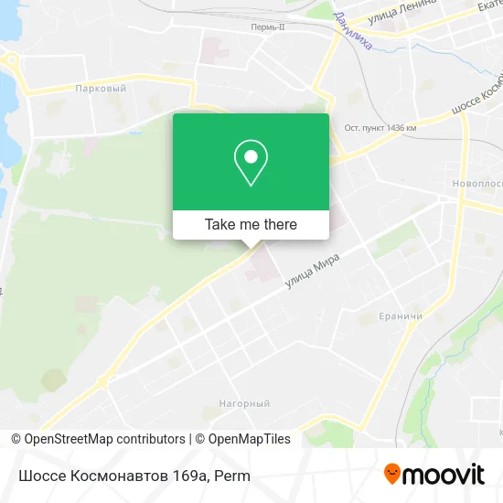 Шоссе Космонавтов 169а map