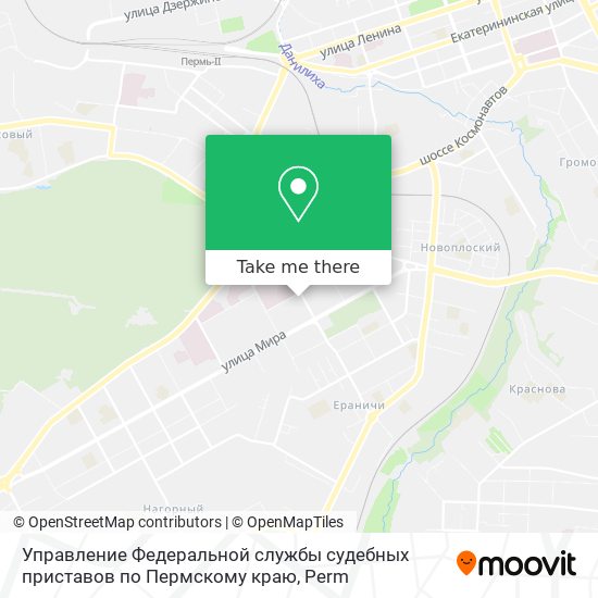 Управление Федеральной службы судебных приставов по Пермскому краю map